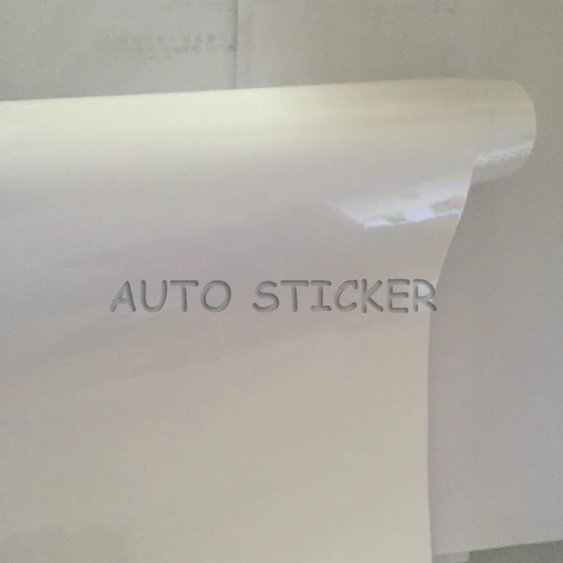 glossy white vinyl