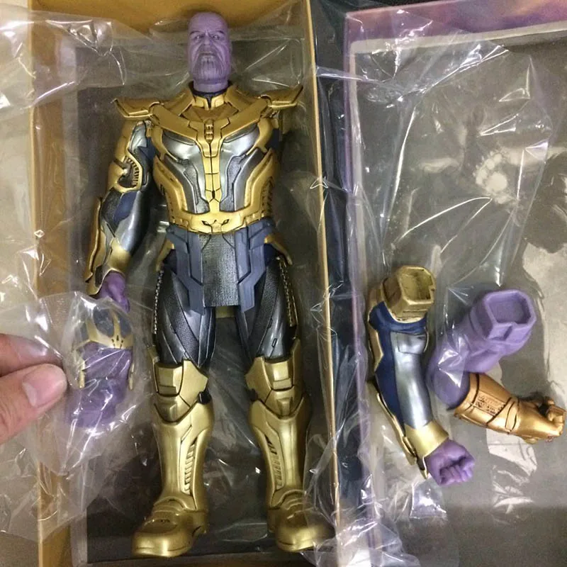 30 см 2 головы Сумасшедшие игрушки Мстители Бесконечность Gauntlet Thanos фигурка