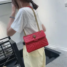 BXX Sac/ модные роскошные сумки для женщин, дизайнерская одноцветная маленькая квадратная сумка через плечо с цепочкой ZD078