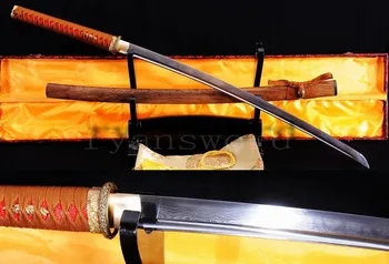 

HANDMADE DAMASCUS FOLDED STEEL JAPANESE MARU SAMURAI SWORD KATANA