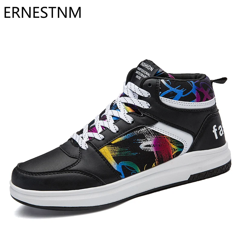 

ERNESTNM 2019 Woman White Sneakers Hand Painted Casual Flats Ladies Vulcanized Shoes Fashion Summer Sneakers Zapatos De Mujer