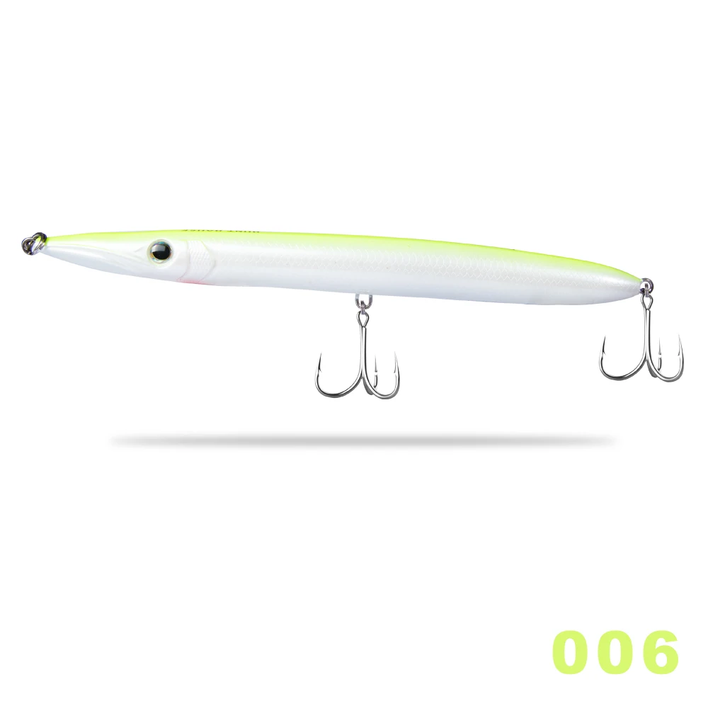 Stickbaits para Pesca Leerfish e Bluefish Hunthouse Isca Barracuda Lure 32g Longo Fundição Lápis Topwater Iscas 190mm 12 fundição lápis stickbaits para pesca leerfish e bluefish topwater iscas