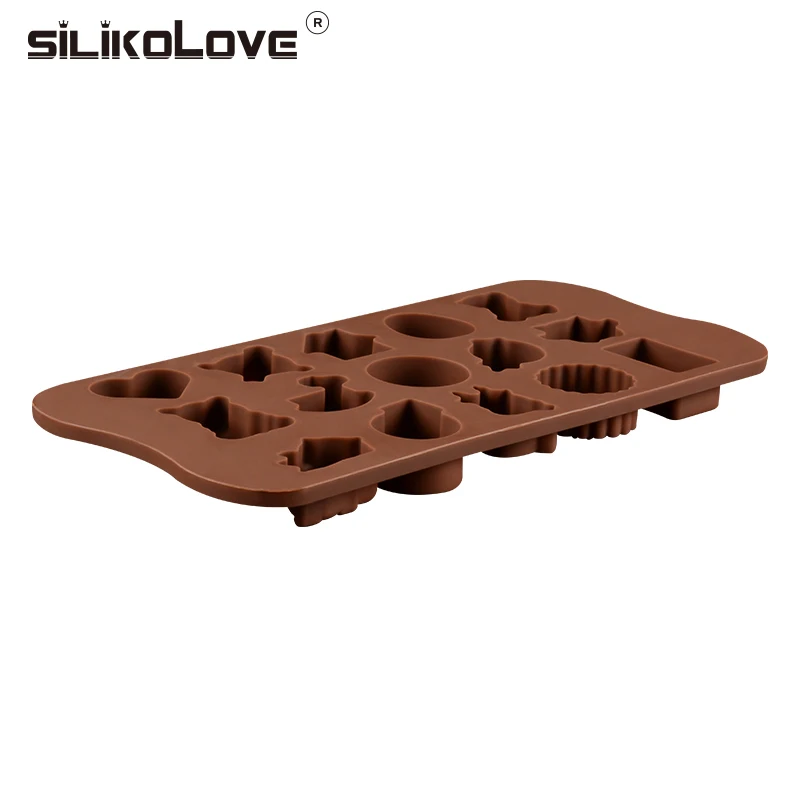 SILIKOLOVE антипригарные силиконовые формы для шоколада FDA безопасные 3D Мультяшные животные в форме формы для желе или льда, формы для выпечки, инструмент для выпечки