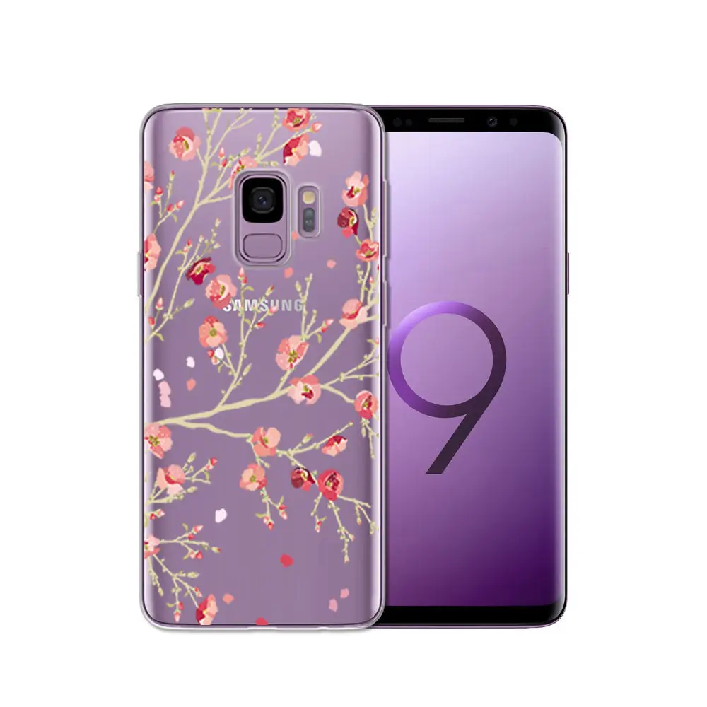 Painted Fundas FOR Samsung Galax s5 S6 S7 S8 S9 Soft TPU Phone Cover FOR Samsung S6 edge S8 Plus S9 Plus Clear Silicone cases (11)