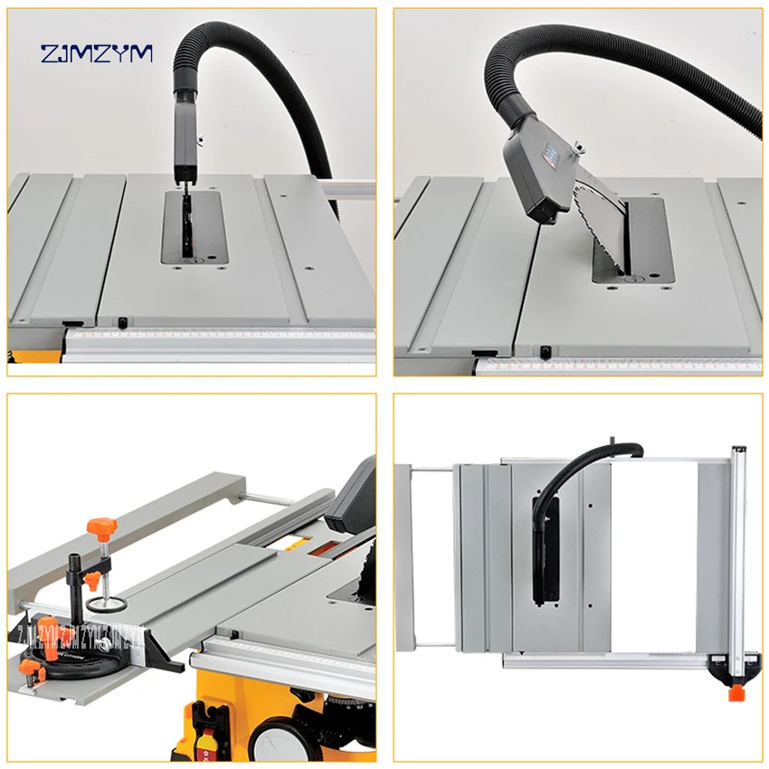 10 inch Woodworking Table Saw Wood Carving Cutting Machine Circular Blade Working Power Tools Panel Dust-free Machine For Sawing
