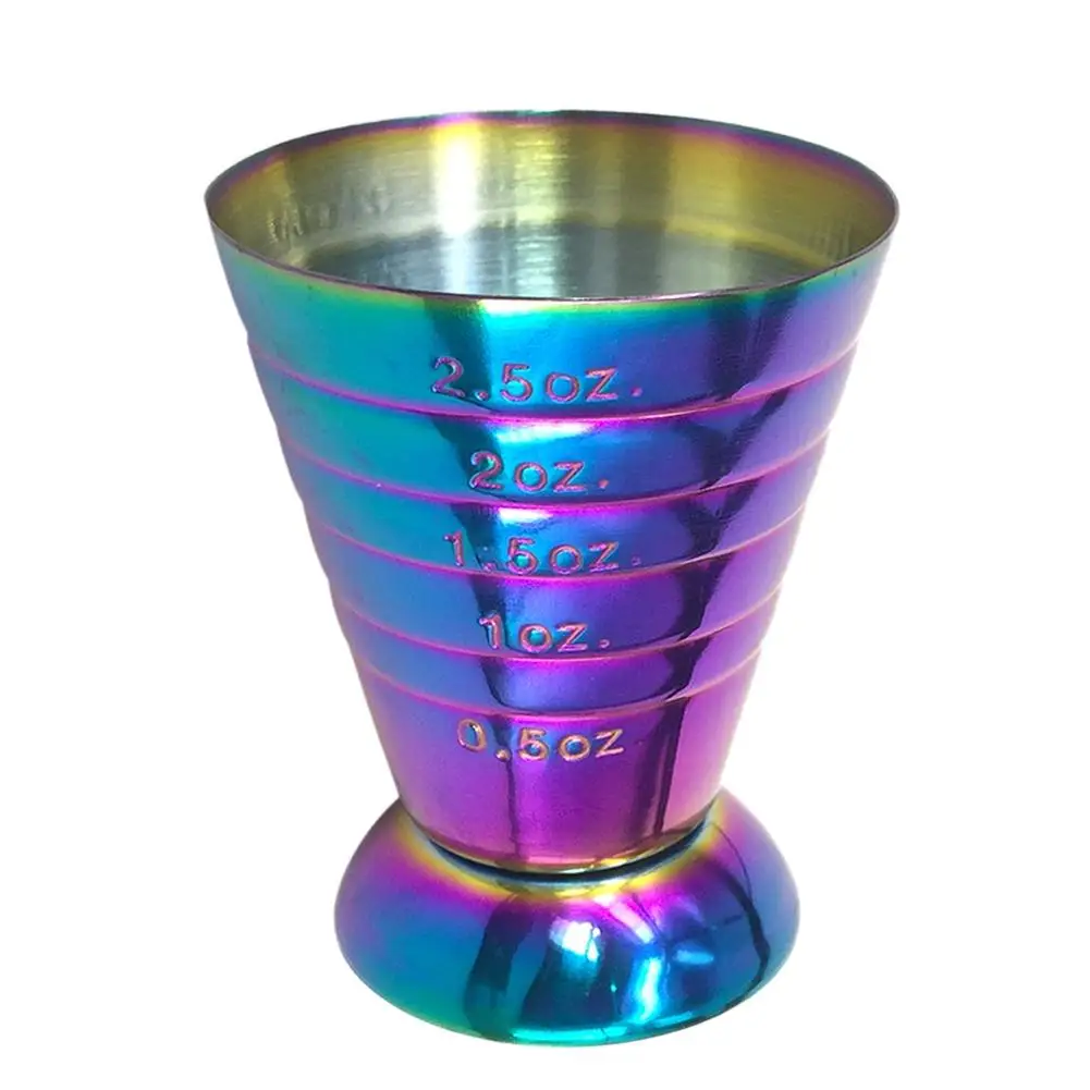 

Hot Sale Multi-function 75ML Bartending Magic Measuring Cup Ounce Cup Measuring Spoon Mixing Cup Plating Color Jigger Wine Cup