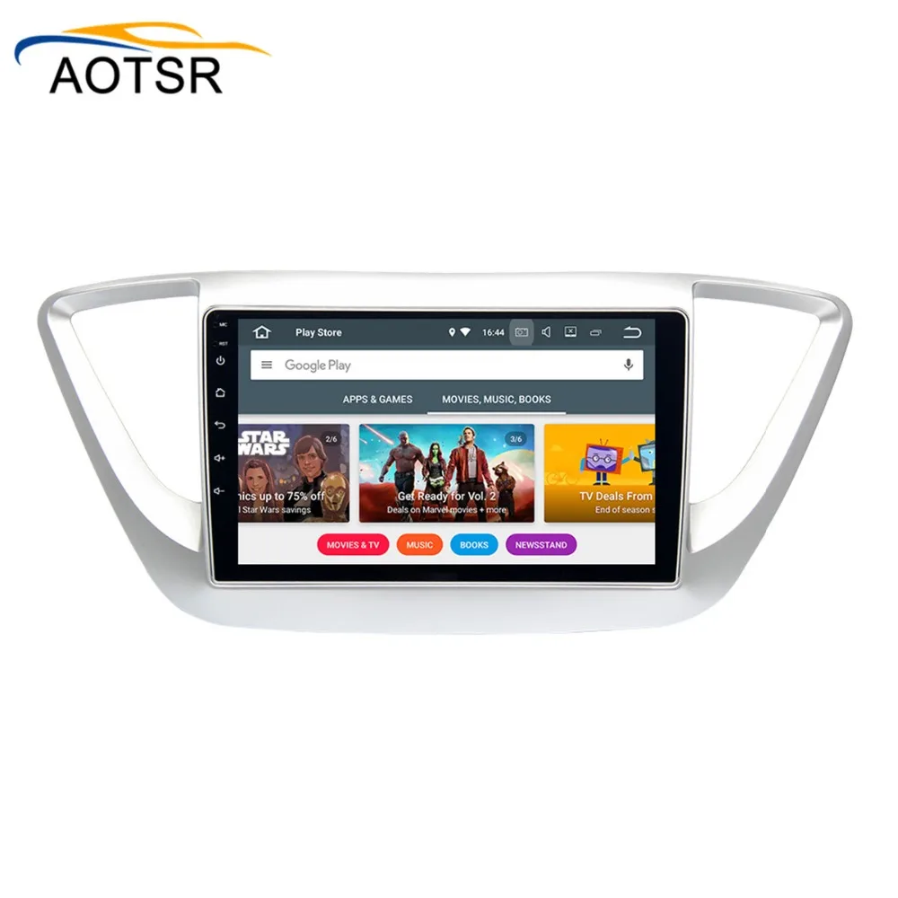 Perfect 2 din Android 8.0 Car multimedia player Radio head unit For Hyundai Solaris Verna 2017 2018 gps navigation Stereo no dvd 4+32G 5