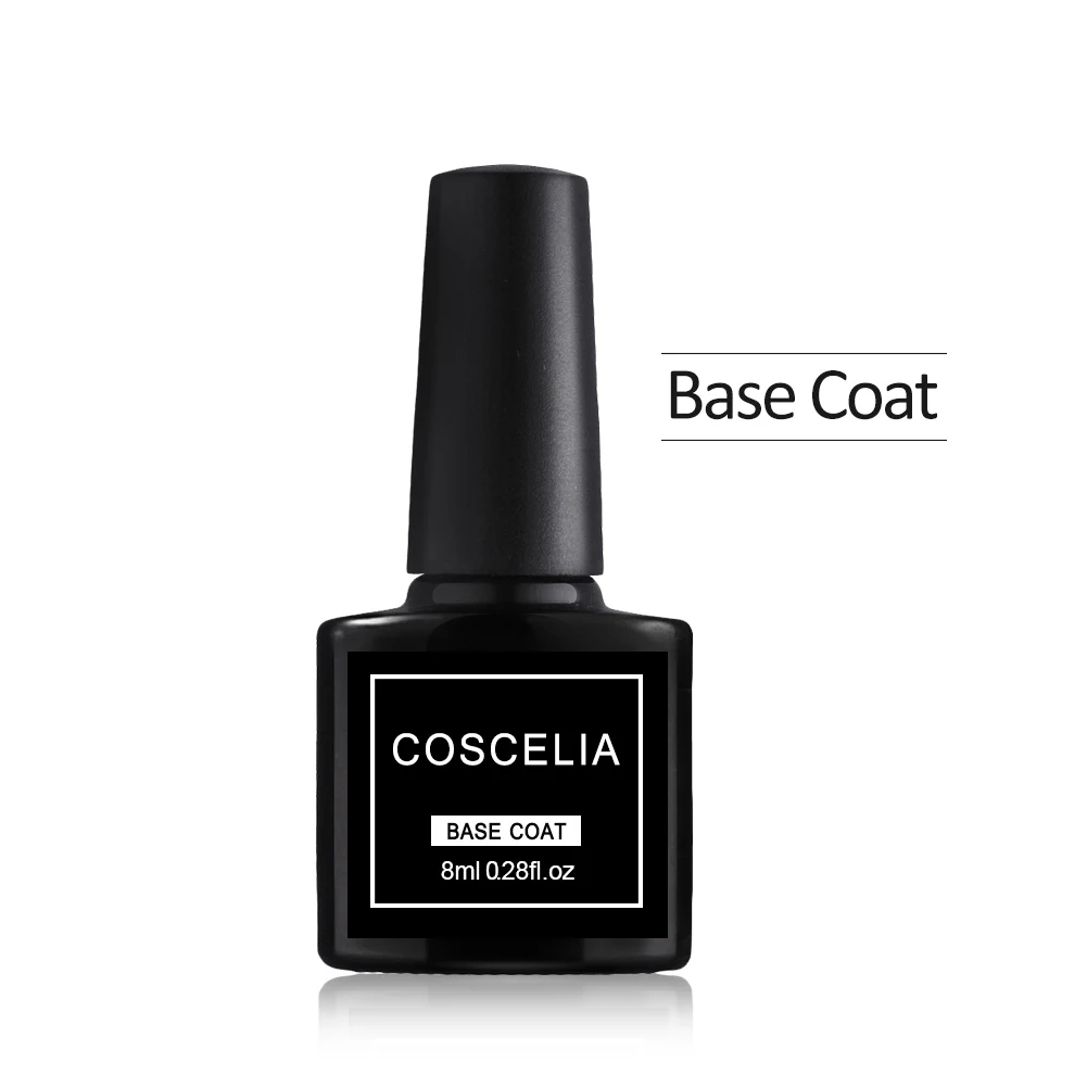 COSCELIA, полигелевый набор, набор для нейл-арта, удлинение, Гель-лак для ногтей, прозрачный, Камуфляжный цвет, кончик для ногтей, кристалл, ломтик, кисть, набор для ногтей - Цвет: Base Coat