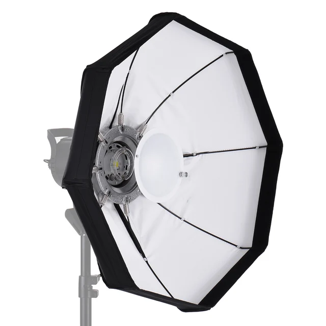 8 Pole 60Cm Wit Opvouwbare Schoonheid Paraplu Schotel Softbox Met Bowens Mount Voor Studio Strobe Flash Light