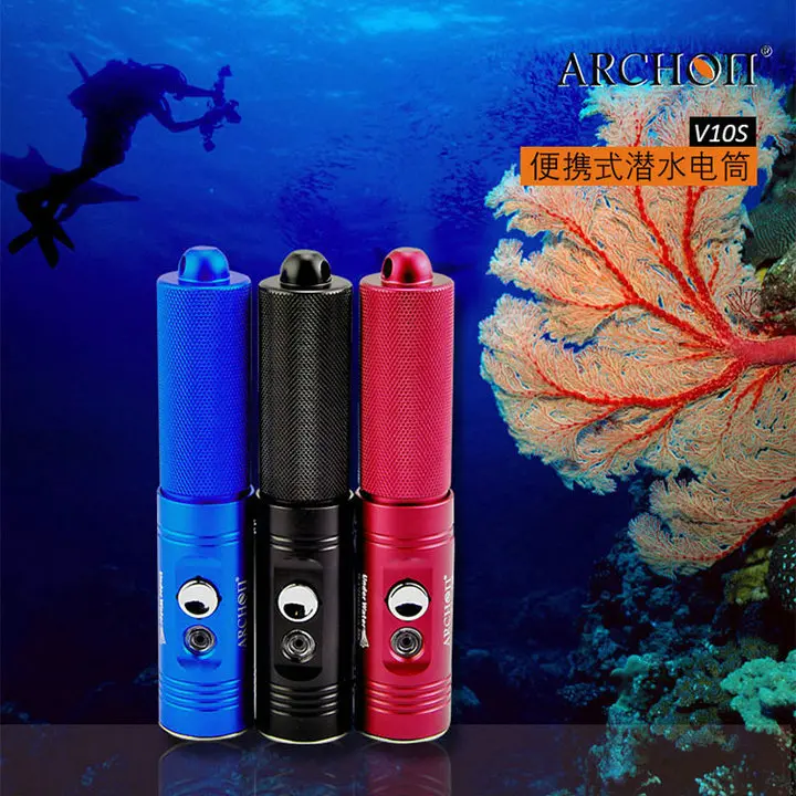 Светодиодный фонарик ARCHON V10S для дайвинга CREE XM L U2 светодиодный подводный +
