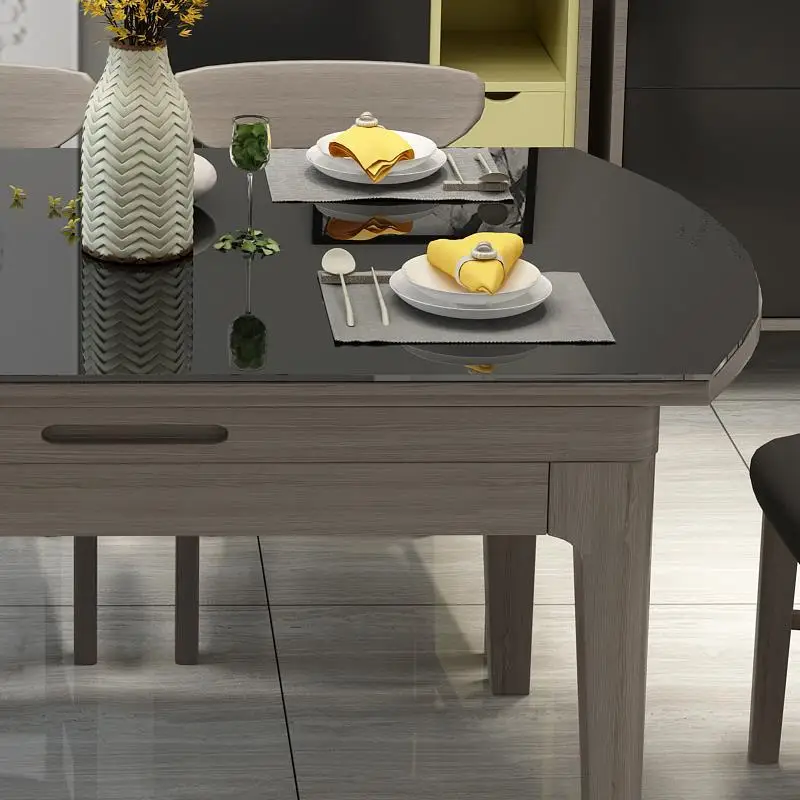 Da Pranzo A Manger Moderne Set Pliante Meja Makan Piknik Masa Sandalye Wooden Round Tablo Bureau Mesa De Jantar Dining Table