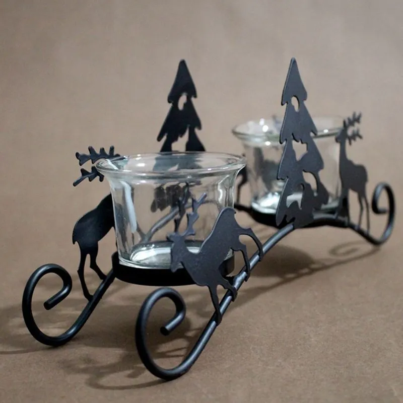 Romantic candlestick decoration Christmas Elk candlestick Valentine's
