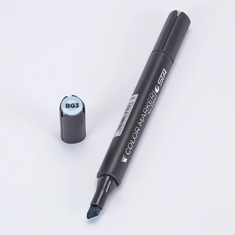 STA 1 шт., двуглавый набор маркеров для художника, манга, дизайн, школьный рисунок, эскиз, маркеры, ручка, художественные принадлежности - Цвет: STA3203-098