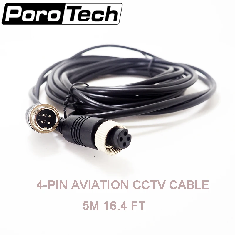 AC 5M 5pcs/lot Aviation Cable 4 Pin Aviation Extension Connector Video