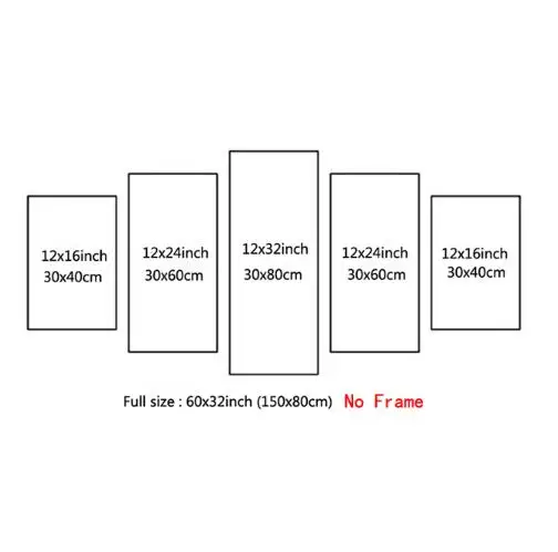  Canvas Oil Printed Painting 5 Panel Wall Art Picture DOTA 2 Vengeful Spirit Modular Artwork game po