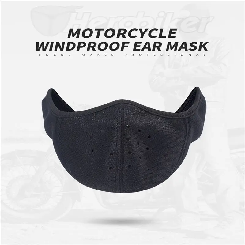 Мотоцикл дышащая уход за кожей лица Маска Анти-Туман Маска Black Dust нос ветрозащитный с защитой ушей на травах персональный уход за здоровьем