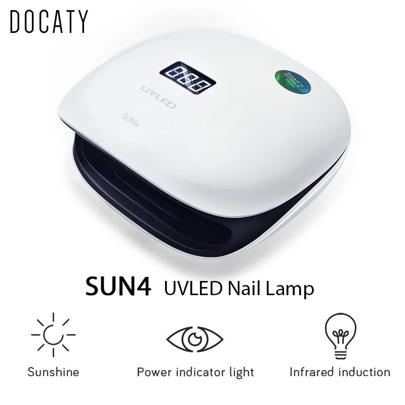 

Bukio SUN4 UV LED Lamp Nail Dryer Gel Polish Curing Light all for manicure and nail design 48w hybrid lamp for nails