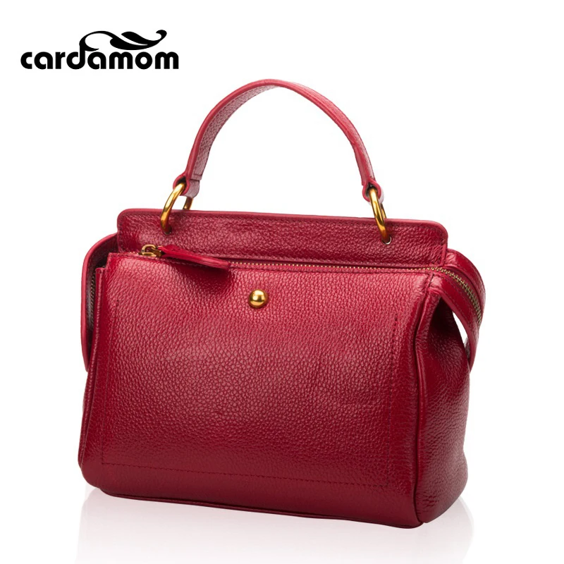 

Cardamom 2017 New Tainy Genuine Leather Bag Cow Leather Handbag Fashion Crossbody Bags Women Totes Handbags