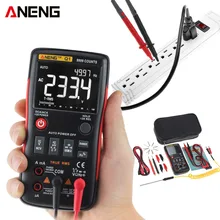 Digital Multimeter Tester Auto Button 9999 Counts True-RMS Backlight NCV Analog Bar Graph AC/DC Voltage Ammeter Test PK RM409B