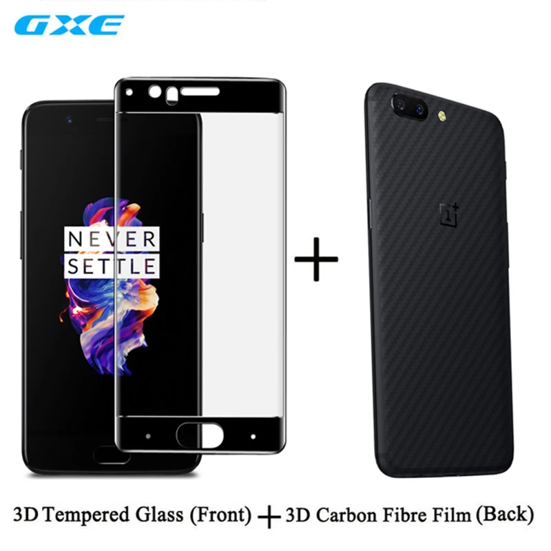 3D изогнутое полное покрытие экрана Защита переднее закаленное стекло для Oneplus 5