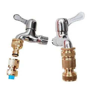 

1pc Pure Brass Faucets Standard Connector for Washing Machine Water Tap Fitting Pipe Brass Connect 25mm 20mm Thread
