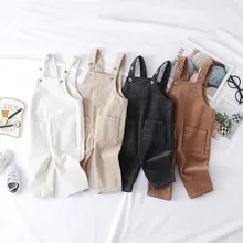 Рост 80 до 100 см, новинка года, весенний вельветовый комбинезон для мальчиков и девочек 1 предмет, комбинезон для маленьких мальчиков и девочек детские штаны