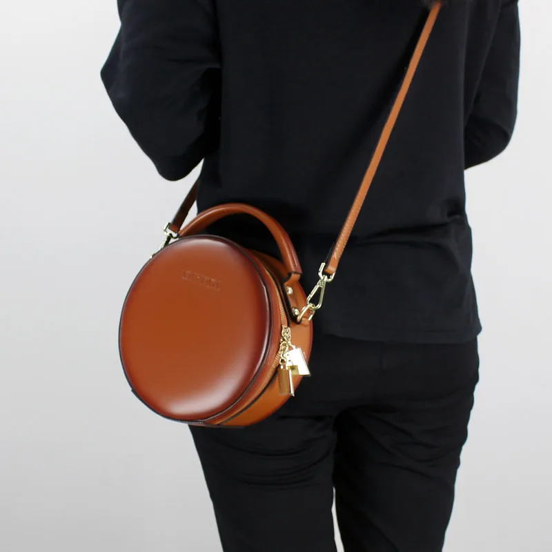 

2018 new original Korean handmade wild Messenger bag leather handbag mini shoulder bag diagonal package