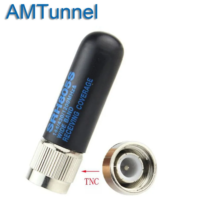 SRH805S Двухдиапазонная U/V TNC антенна для большого пальца Kenwoood TK378 TK278 портативное