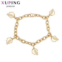Xuping Модный Браслет Новое поступление элегантные женские браслеты дружбы золотой цвет Низкая цена Высокое качество ювелирные изделия 74045