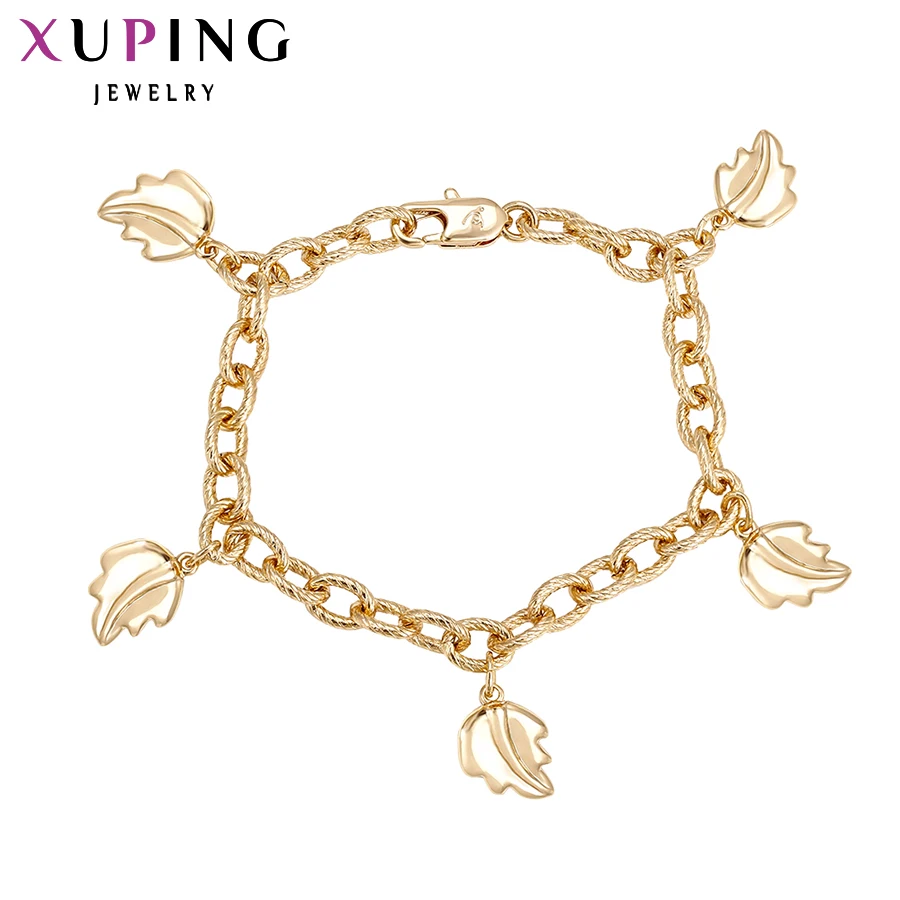 

Xuping Fashion Bracelet New Arrival Elegant Women Friendship Bracelets Gold Color Lower Price Top Quality Jewelry 74045