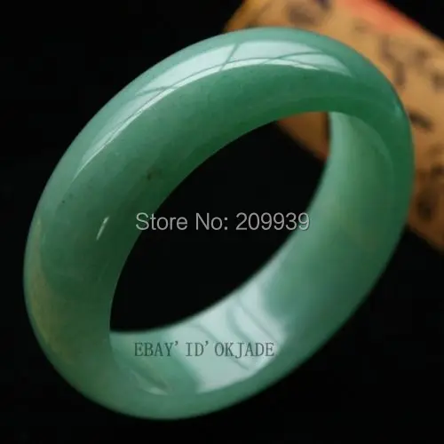 

huij 001110 Certified 100% Green Fashion Retro Female Natural Jade Bangle Bracelet 58-62mm