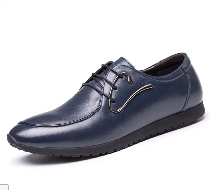 

Autumn new men's casual shoes to help low tide British style men's first layer of leather shoes tide