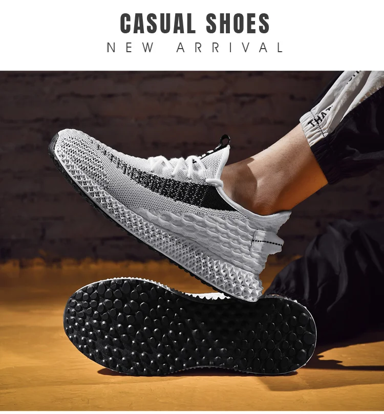 Большие размеры 4D Flyknit мужские кроссовки тренд мужская повседневная обувь мужская брендовая легкая модная дышащая Спортивная обувь наивысшего качества