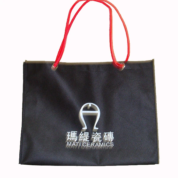 Веревка ручка логотип нетканые сумки recyle мешок с самые дешевые цены