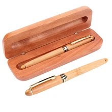Креативная бамбуковая Роскошная перьевая ручка с чернилами 0,5 мм для подарков, декоративная офисная перьевая ручка, канцелярские принадлежности