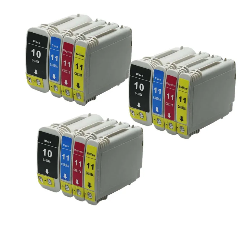 Aliexpress.com : Buy 12PK Compatible Ink Cartridge for HP 10 HP 11 For HP Designjet 100/100plus