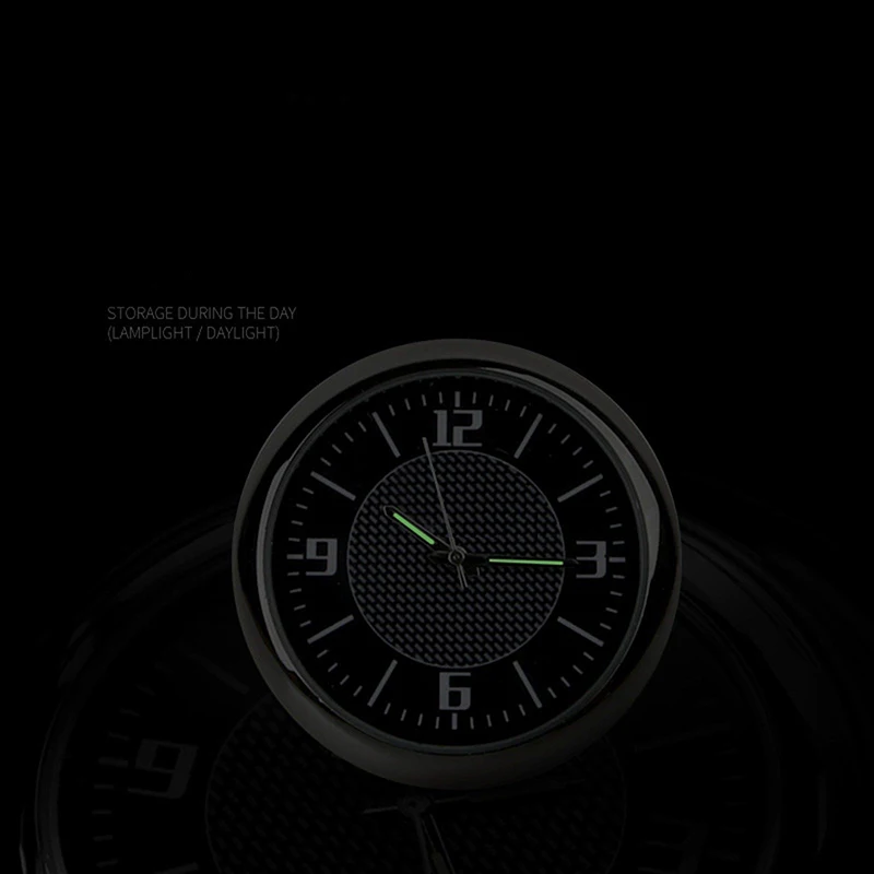 1xcar мини отделения Световой кварцевые цифровые часы орнамент для Mercedes-Benz AMG