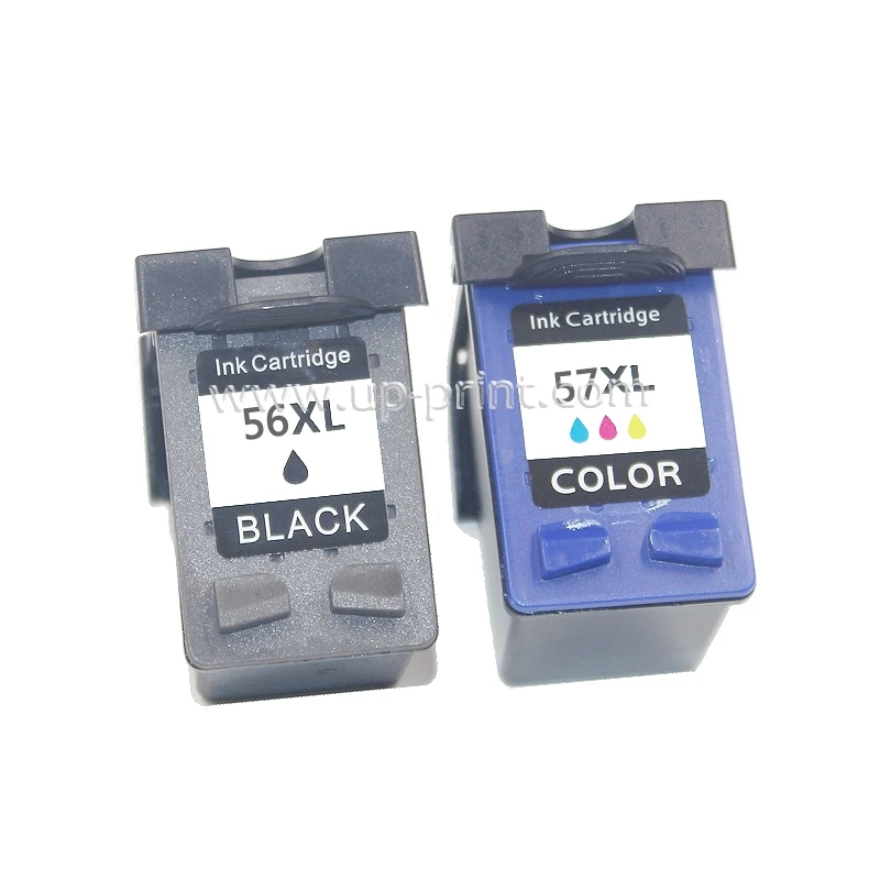 UP 2pk сменный чернильный картридж для HP 56 57 1100 1210 2179 1200 2200 2500 4210 DJ 450/450cbi/450ci/450wbt