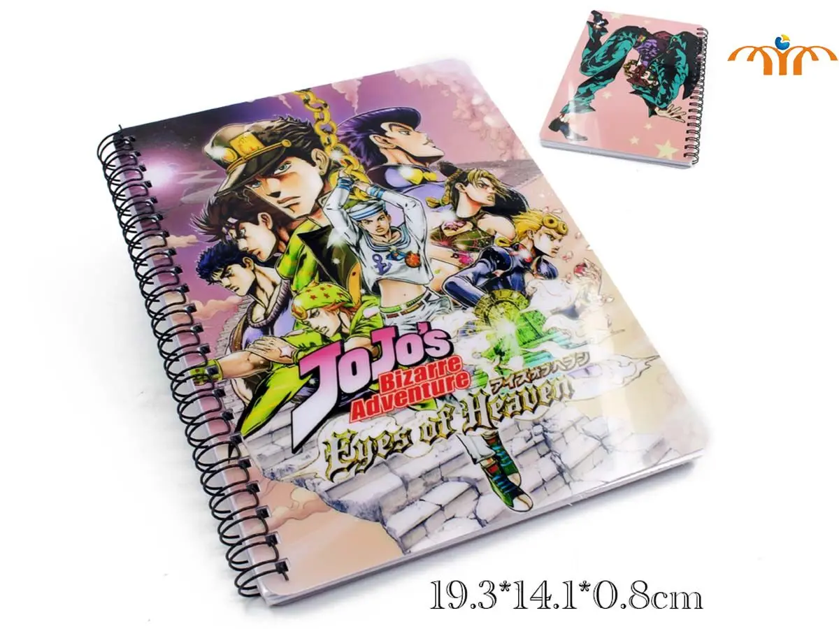 

JOJO JoJo's Bizarre Adventure Jotaro Kujo Josuke Higashikata Notebook Diary Memo Study Log Workbook Journal Stationery DIY Gift