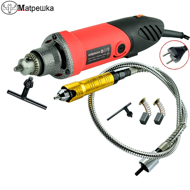 Goede 480 w Mini Boor Elektrische Graveur Dremel Stijl Power Gereedschap Stiftslijper Met Flexibele As Slijptol Boor Elektrische