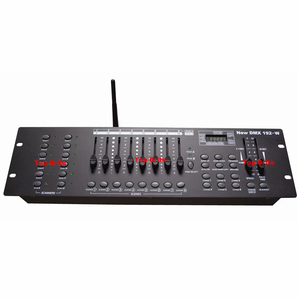 Console de Dmx 2.4g sem Fio Controlador para o para o Console de Iluminação Iluminação de Palco Controlador de Equipamentos 2 Pçs e lote Novo 192 w Dmx Console de Dmx512 Disco dj 3 de Palco DMX512 Console Controlador DJ Discoteca Equipamentos