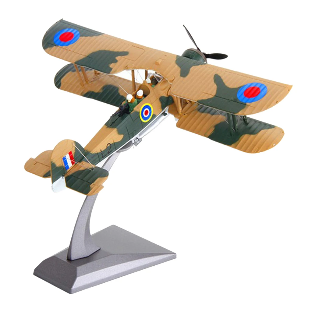 1/72 Swordfish Attack Aircraft Fighter Airforce Model & Display Stand Decor Model Building Kits For Boys