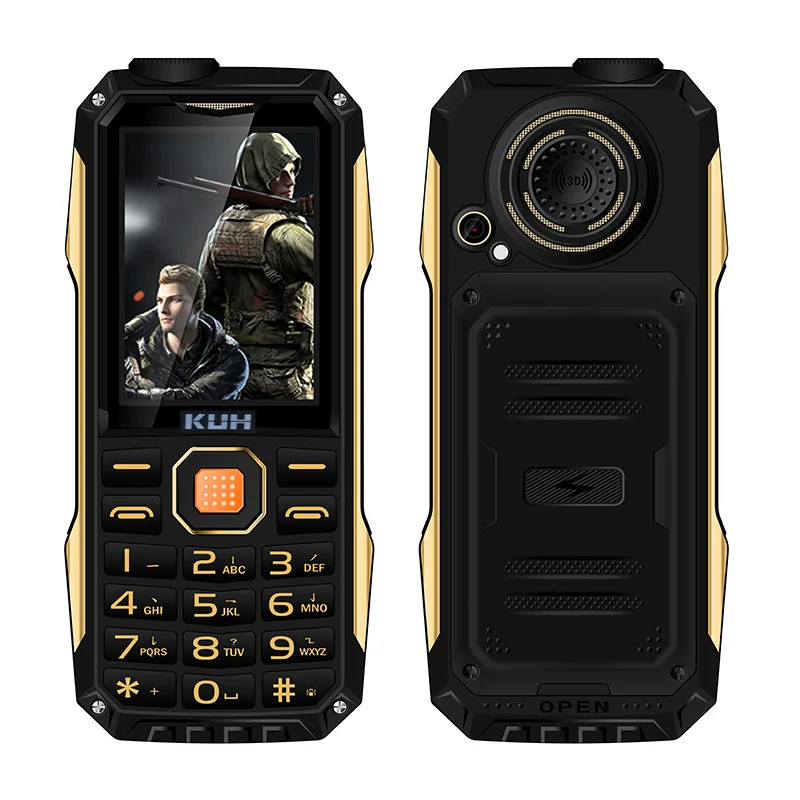 KUH T998 прочный мобильный телефон с mp3 mp4 power bank противоударный пылезащитный bluetooth 3,0 фонарик FM Нет Необходимости Наушники
