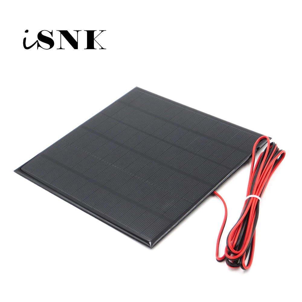 

Solar Panel Monocrystalline Silicon 18V 4.5W with 200cm extend cable DIY 12V Battery Charger Module Mini Solar Cell wire toy