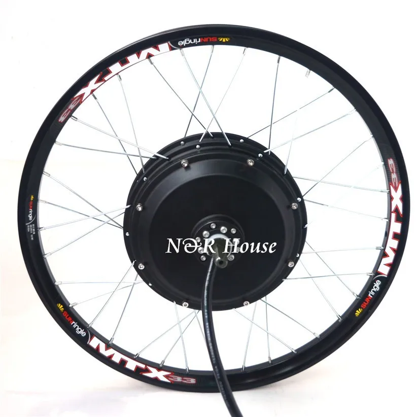 Sale 48v-96v 3kw electric bike motor wheel suitable for standard bicycle disc brake and single freewheel 6