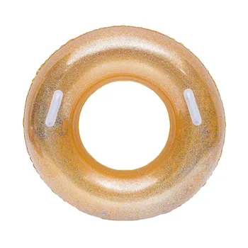 

90/120cm Swimming Inflatable Sequins Swim Ring Crystal Clear Adult Swimming Ring Inflatable Pool Float Water Party Toy