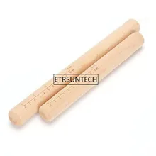 50 шт деревянная Скалка со шкалой тесто ролик кухонный инструмент для выпечки лапша антипригарный 24 см, 30 см, 38 см