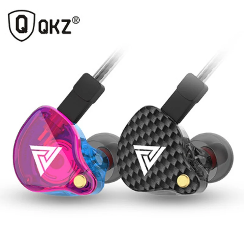 Проводные наушники QKZ VK4 3 5 мм Спортивная игровая гарнитура вкладыши HiFi