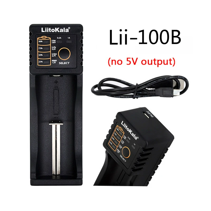LiitoKala Lii 100B 18650 зарядное устройство для аккумулятора DE Bateria Para 266650 16340 CR123 LiFePO4 1 2 V ni mh