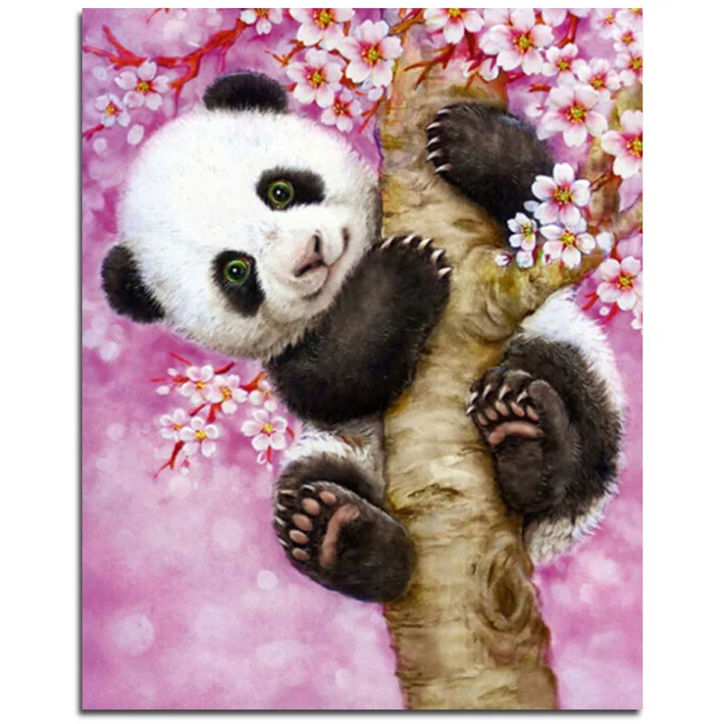 Animals-Panda-Hot-Sale-Diamond-Embroidery-Diamond-Painting-Cross-Stitch-Picture-Of-Rhinestones-Full-Square-Diamond